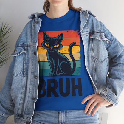 Funny Cat Bruh For Teens Boys Girls Men Women Meme Graphic T-Shirt
