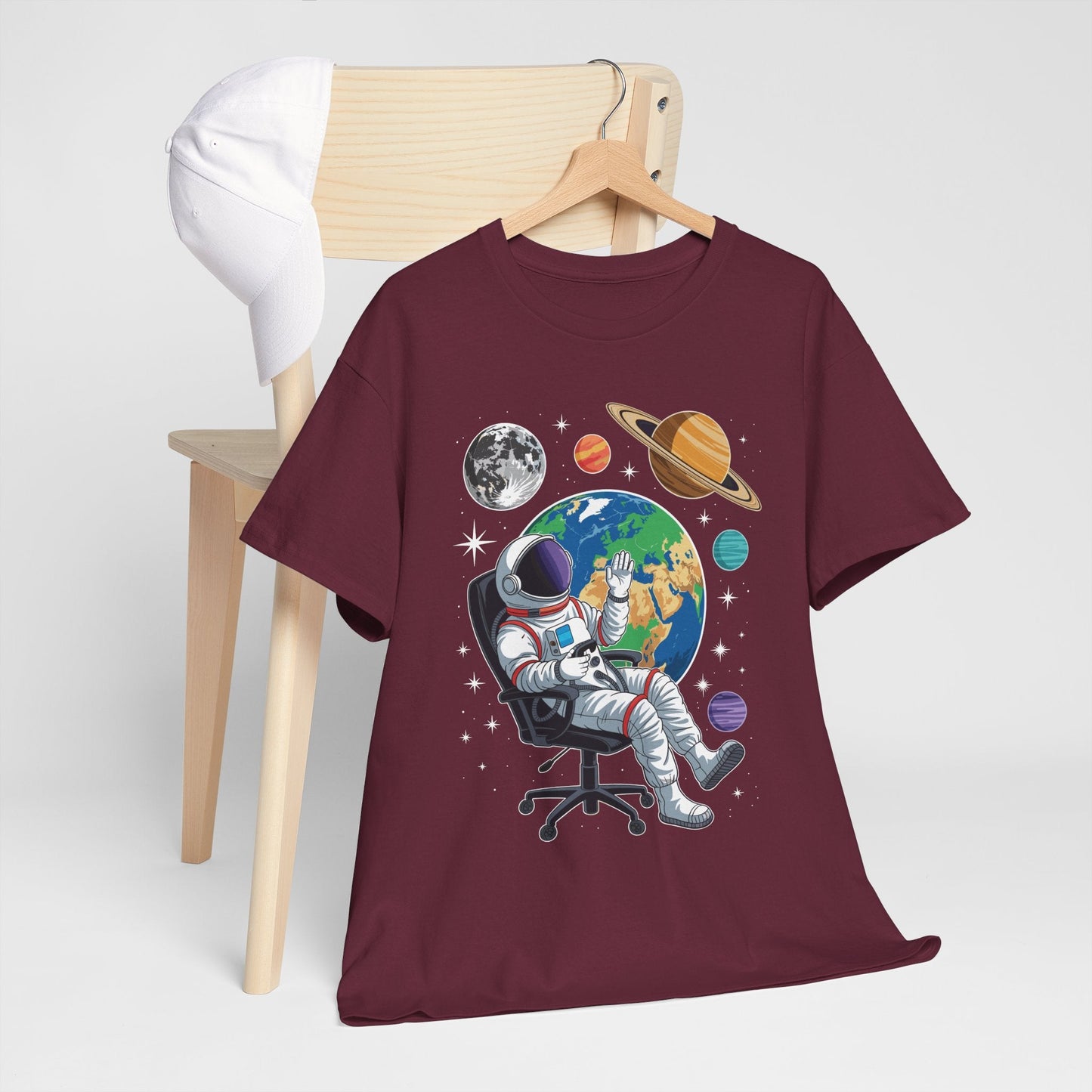 Astronaut Gamer Space Gaming System Planets T-Shirt