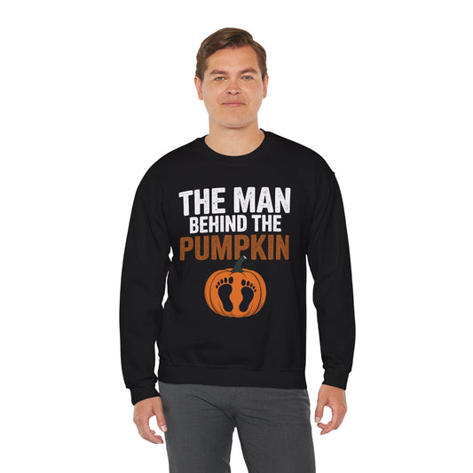 Pregnant Thanksgiving Costume for Dad Expecting Lil Pumpkin Sweatshirt