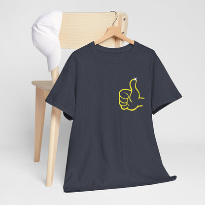 Funny Thumbs Up Emoji Graphic T-Shirt Positive Vibes Unisex Tee for Men and Women