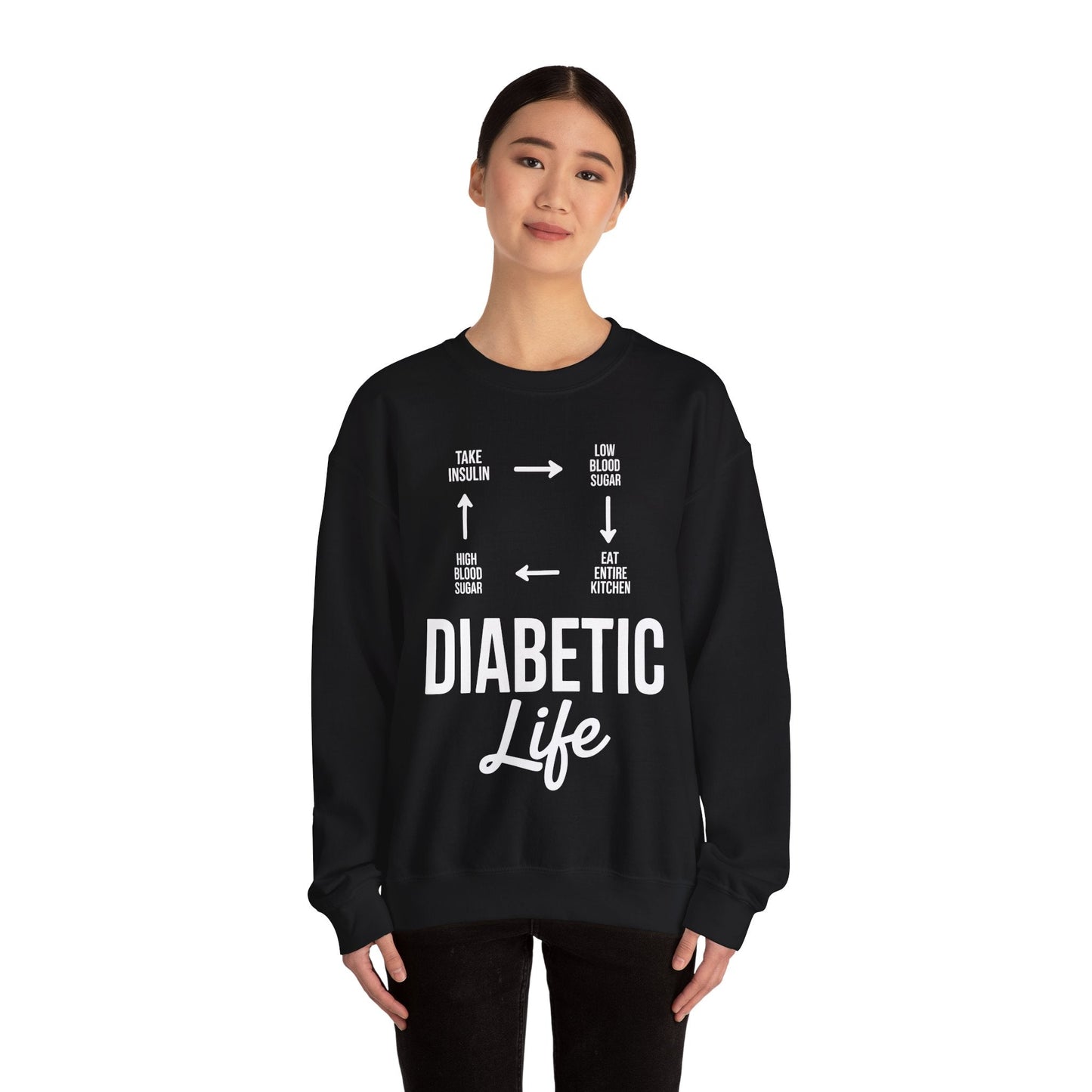 Funny Diabetic Type 1 Diabetes T1D Diabetes Awareness Sweatshirt