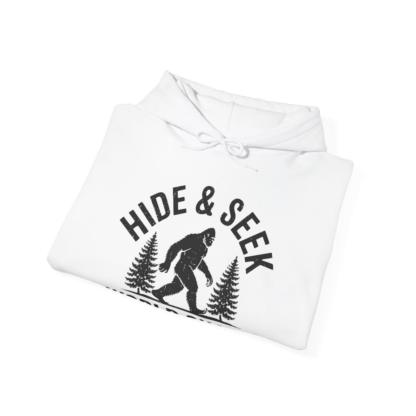 Bigfoot Hide And Seek World Champion Sasquatch Retro Vintage Hoodie
