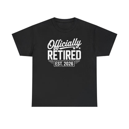 Funny Retirement 2026 Officially Retired Vintage Humor T-Shirt