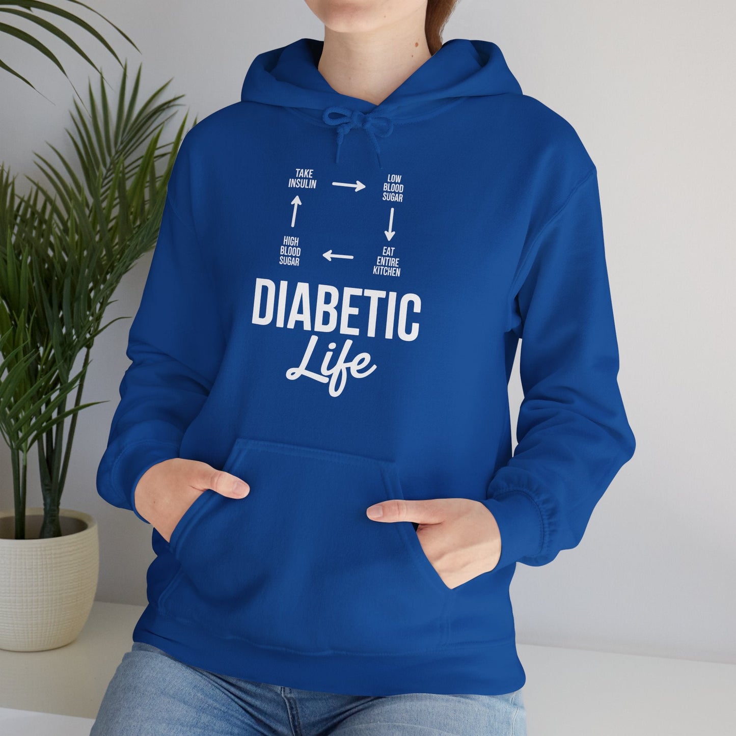 Funny Diabetic Type 1 Diabetes T1D Diabetes Awareness Hoodie