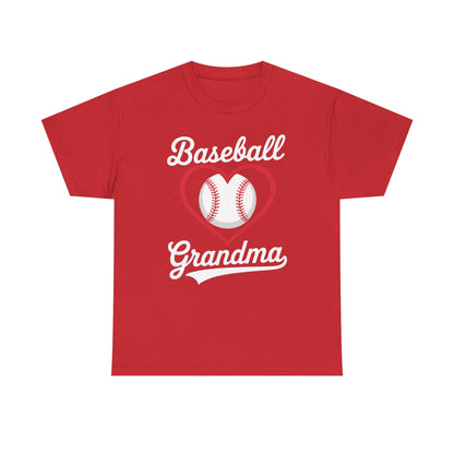Baseball Grandma Shirt Women Baseball Heart Mothers Day T-Shirt