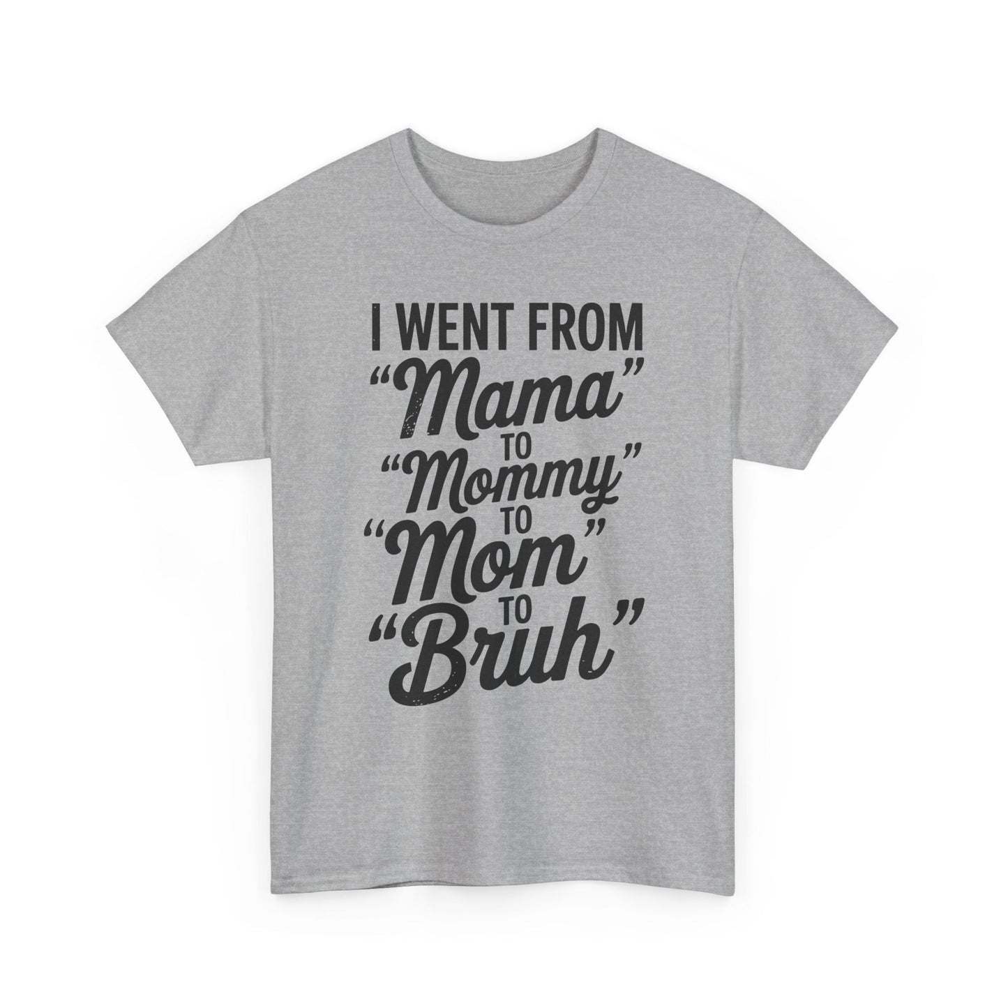 I Went From Mama to Mommy Mom Bruh Funny Mothers Day Women T-Shirt