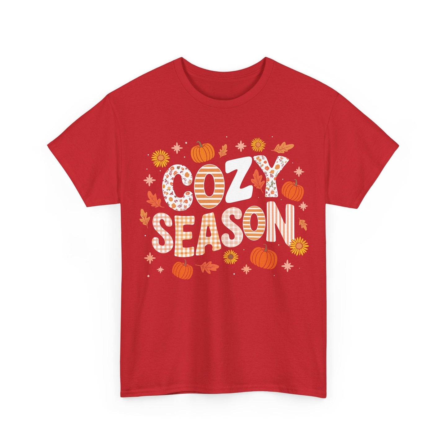 Cozy Season Autumn Fall Vibes Halloween Thanksgiving Pumpkin T-Shirt