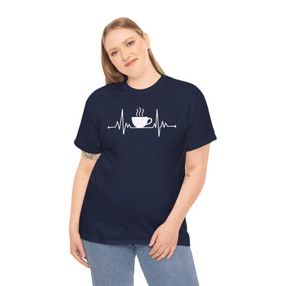 Coffee Heartbeat Drinking Coffee T-Shirt