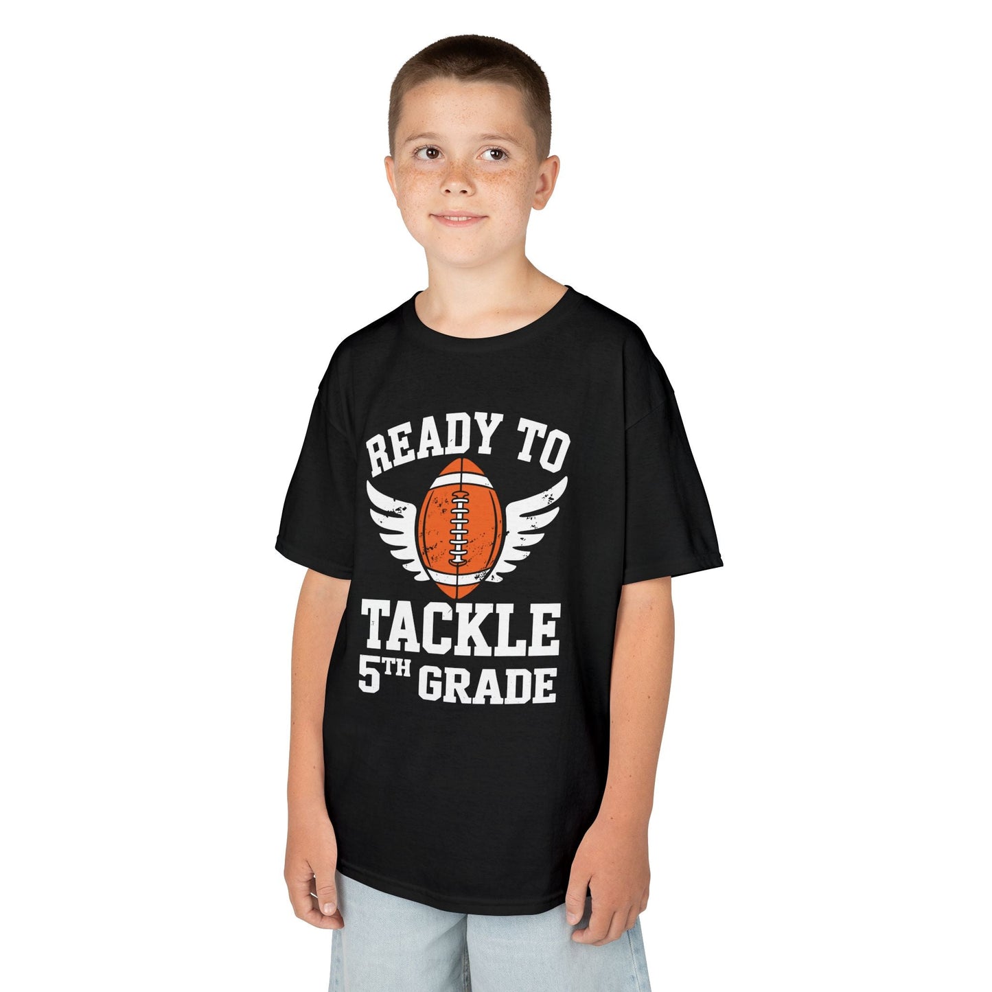 Ready To Tackle 5th Grade Football First Day Sport Kids T-Shirt