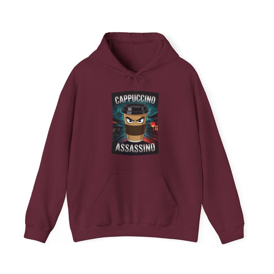 Cappuccino Assassino Coffee Lovers Italian Brainrot Meme Hoodie
