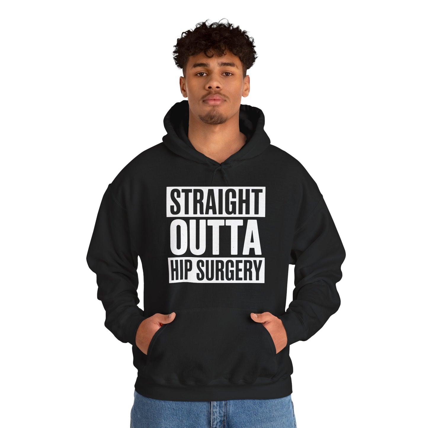 Straight Outta Hip Surgery Get Well Hip Replacement Recovery Hoodie