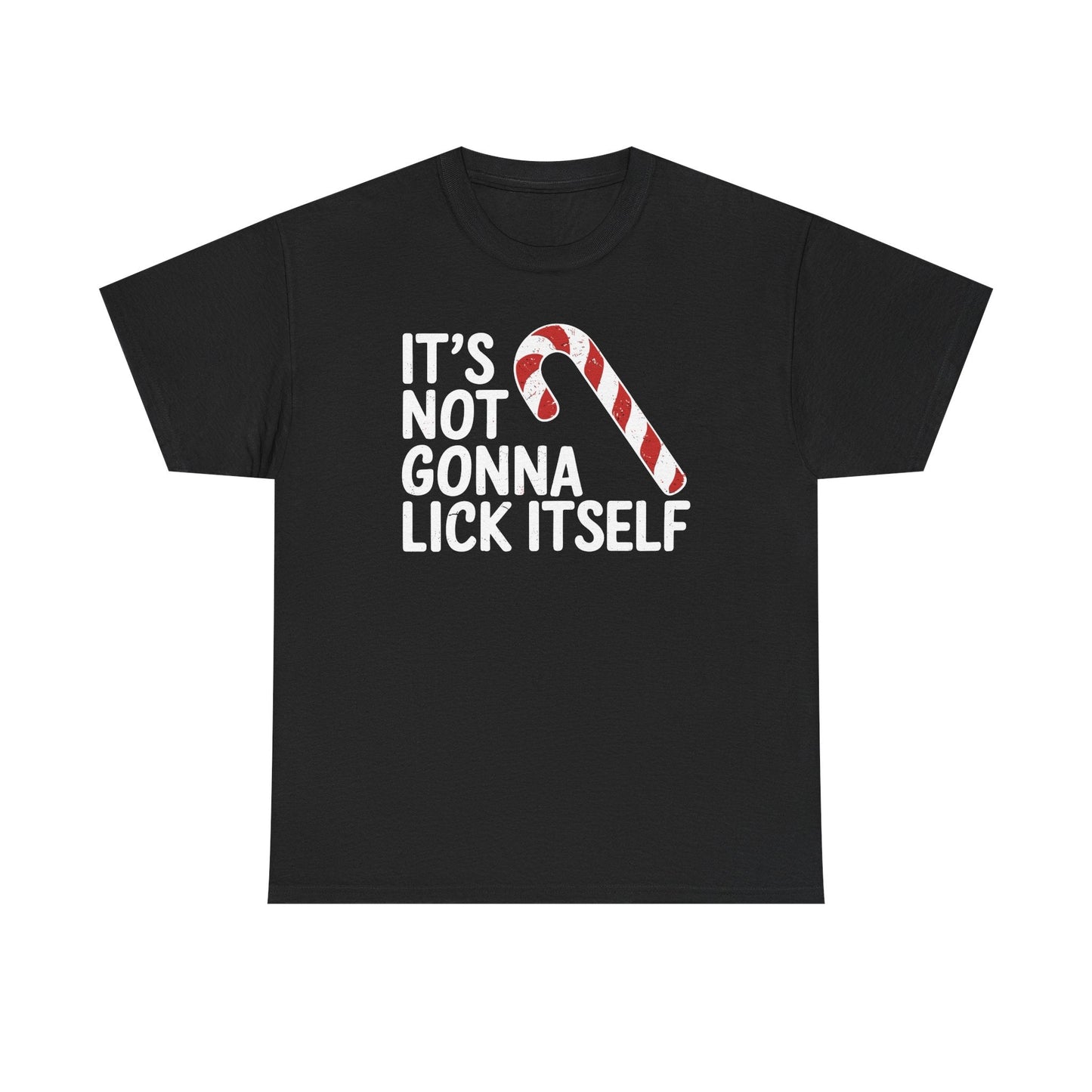 Funny Candy Cane Lick Itself Adult Christmas in July Gift T-Shirt