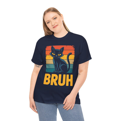Funny Cat Bruh For Teens Boys Girls Men Women Meme Graphic T-Shirt