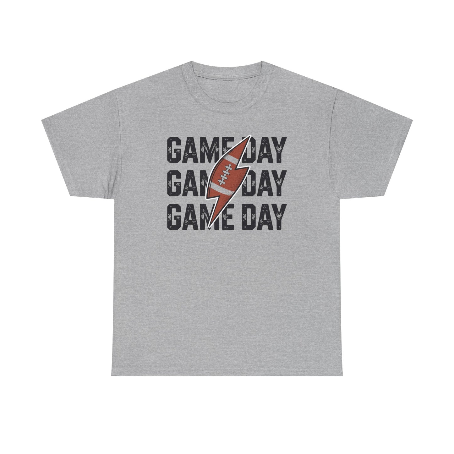 Vintage Game Day Football Lightning Bolt Funny Team Sport T-Shirt