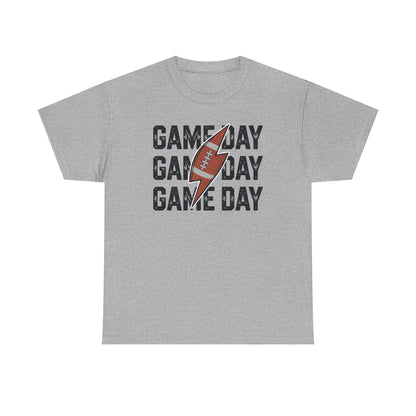 Vintage Game Day Football Lightning Bolt Funny Team Sport T-Shirt