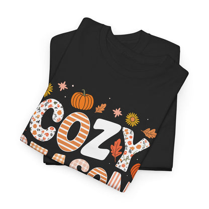 Cozy Season Autumn Fall Vibes Halloween Thanksgiving Pumpkin T-Shirt