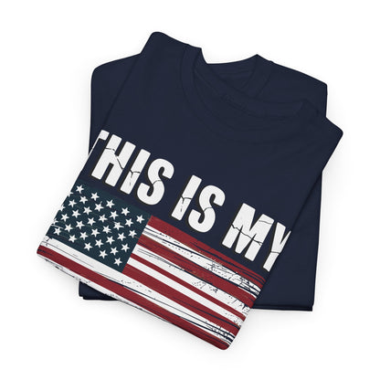 This Is My Pride Flag USA American 4th of July Patriotic T-Shirt