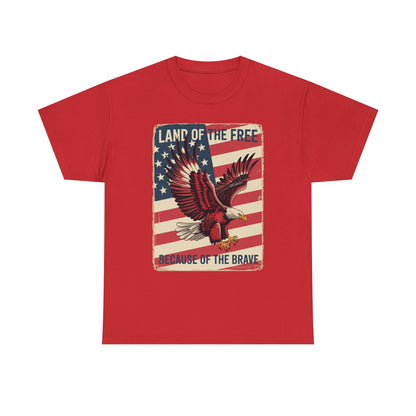 America Eagle Land of the Free Because of the Brave T-Shirt