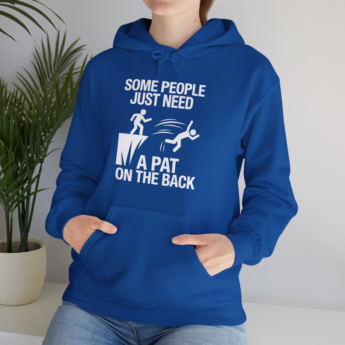 Funny Pat On The Back Adult Sarcastic Design Hoodie