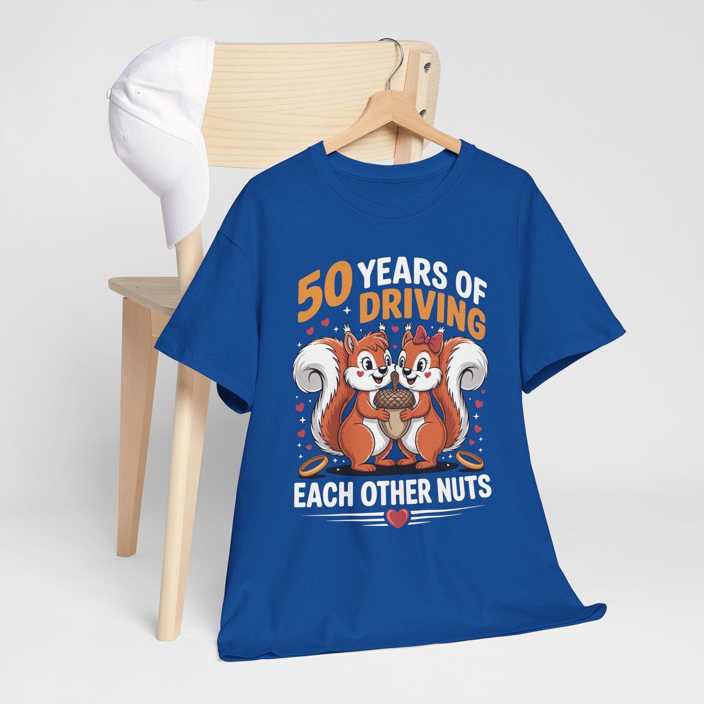 50th Wedding Anniversary 50 Years Of Driving Each Other Nuts T-Shirt