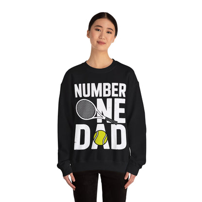 Tennis Dad Number One Daddy with Tennis Sayings Fathers Day Sweatshirt