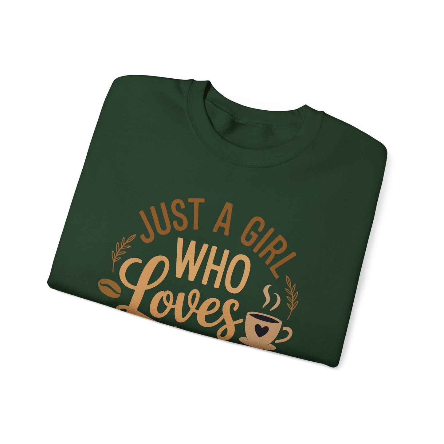 Just A Girl Who Loves Coffee Womens Coffee Lover Sweatshirt
