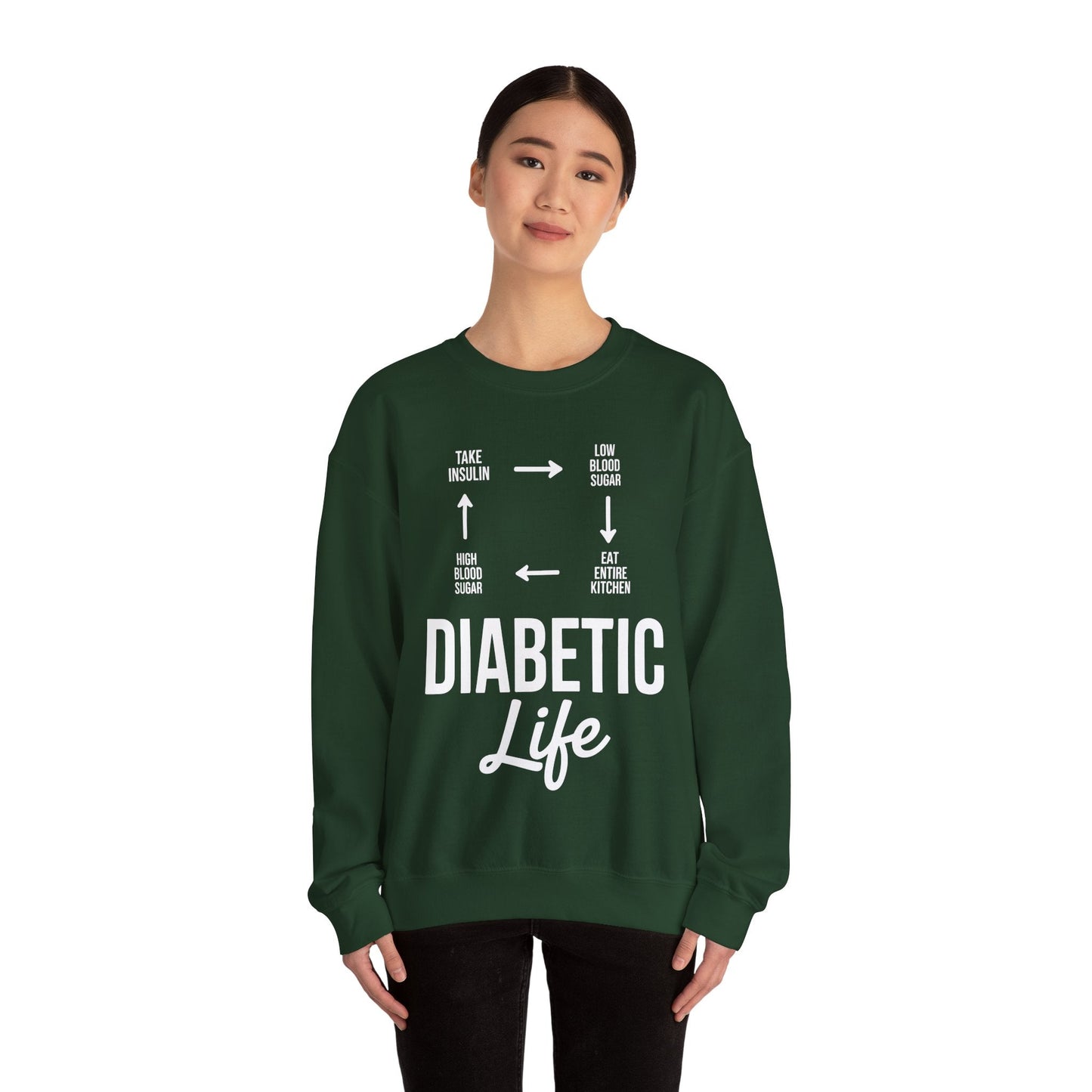 Funny Diabetic Type 1 Diabetes T1D Diabetes Awareness Sweatshirt