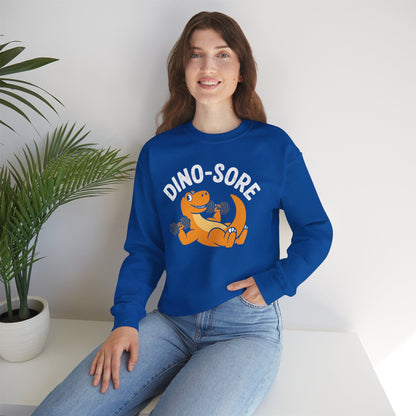 Gym Workout Dino Sore Exercise Fitness Boys Women Men Sweatshirt