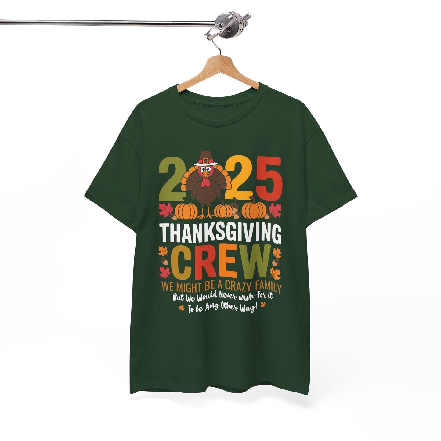 Family Thanksgiving 2025 Thanksgiving Crew Turkey Matching T-Shirt