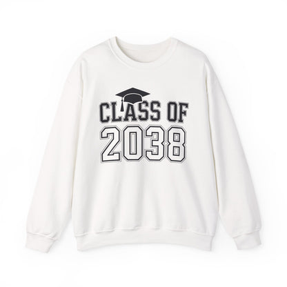 Class of 2038 Grow With Me Funny Kindergarten Back To School Sweatshirt