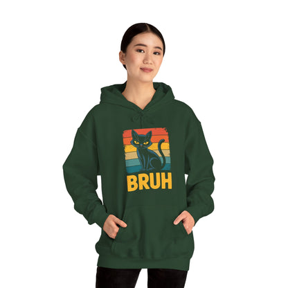 Funny Cat Bruh For Teens Boys Girls Men Women Meme Graphic Hoodie