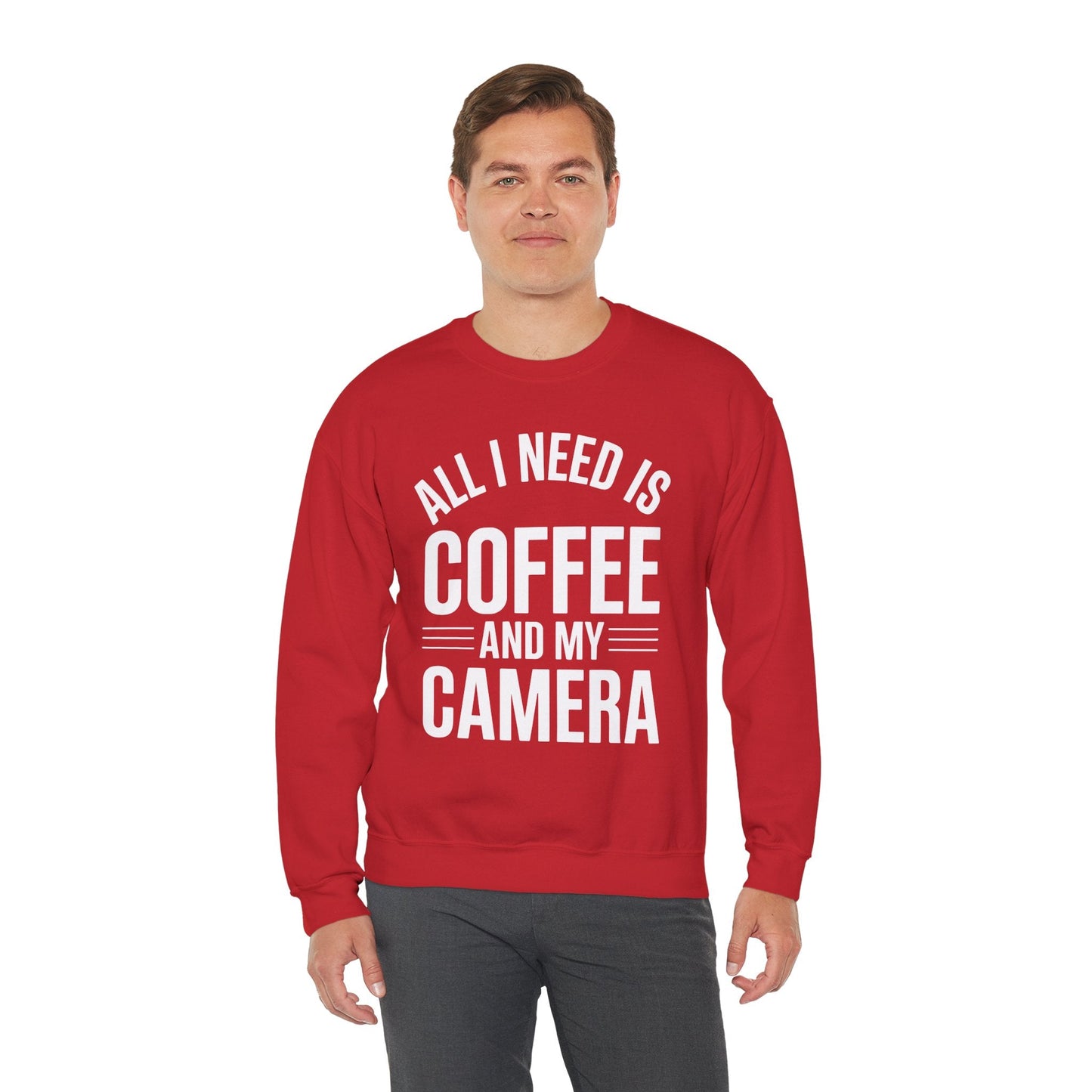 All I Need Is Coffee And My Camera Photography Gift Sweatshirt