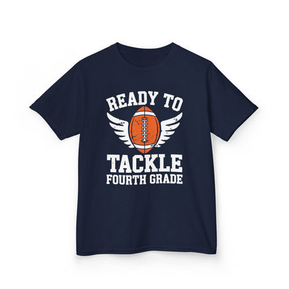 Ready To Tackle Fourth Grade Back To School Football T-Shirt