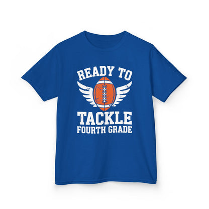Ready To Tackle Fourth Grade Back To School Football T-Shirt