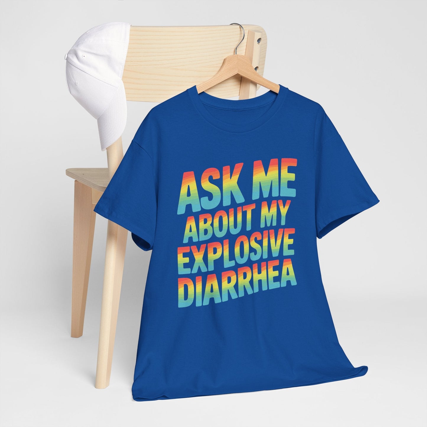 Funny Ask Me About My Explosive Diarrhea Edgy Adult Humor T-shirt