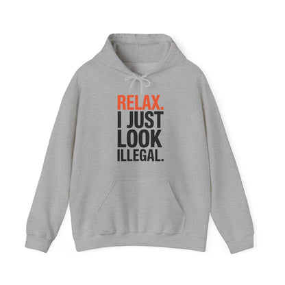 Funny Relax, I Just Look Illegal Sarcastic Hoodie