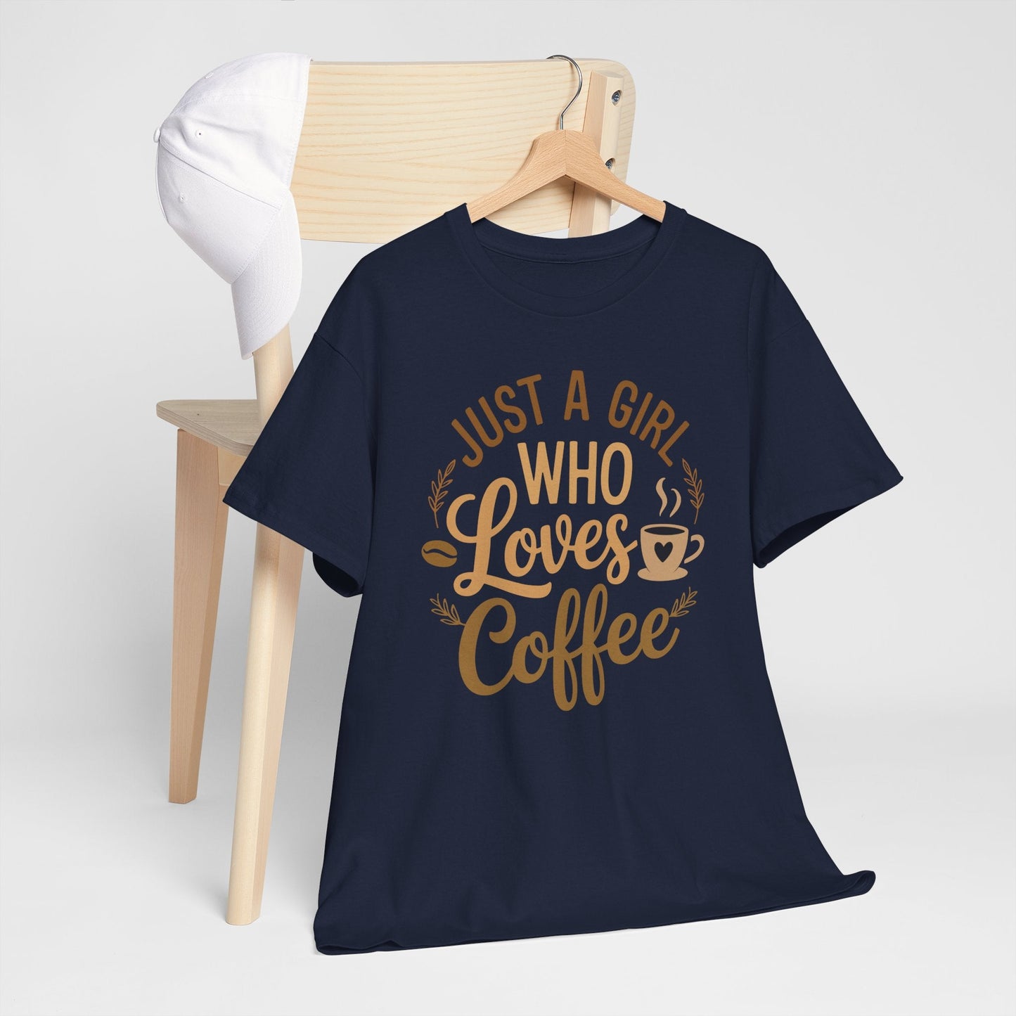 Just A Girl Who Loves Coffee Womens Coffee Lover T-Shirt