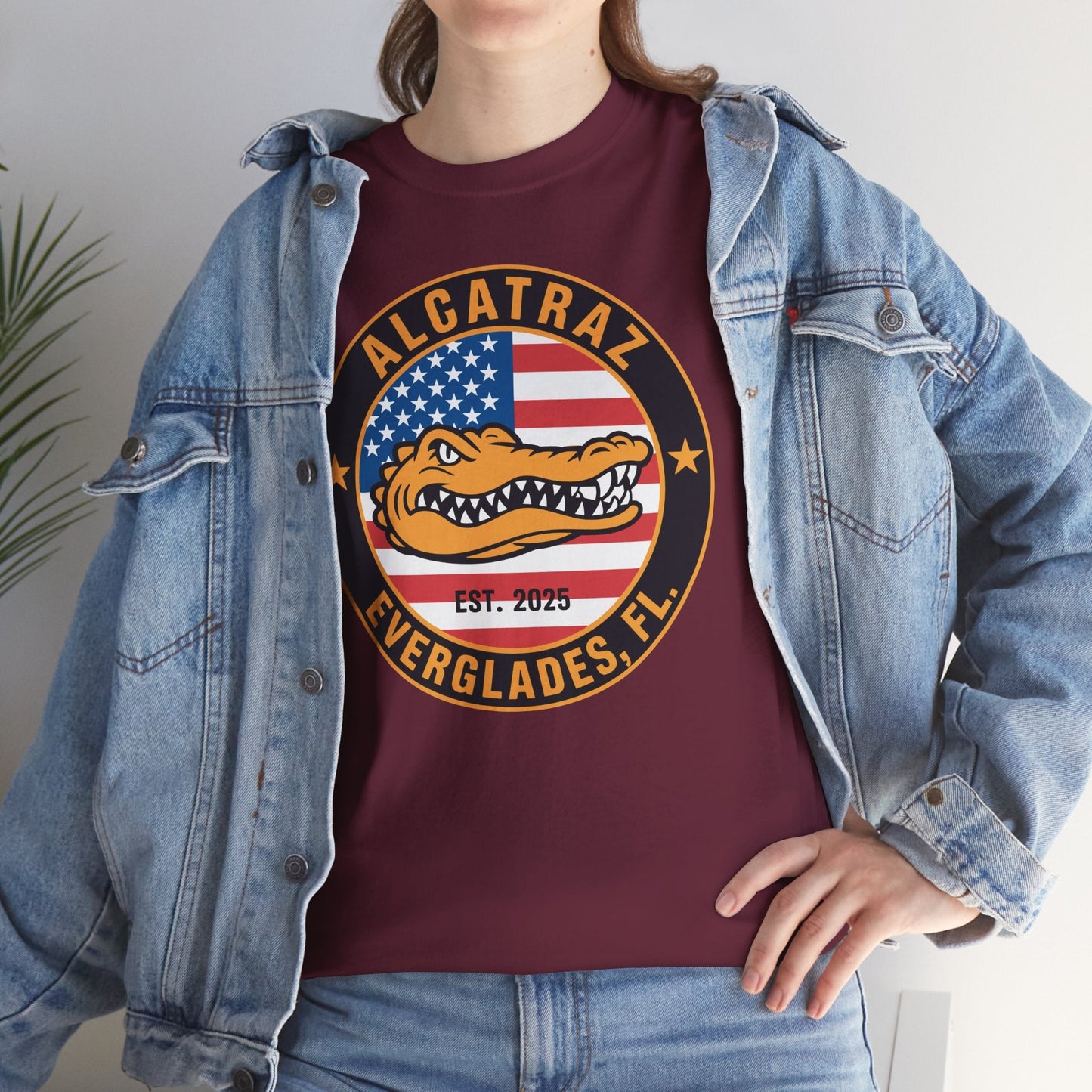 Retro Alcatraz Everglades FL EST 2025 T-Shirt