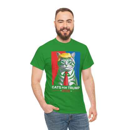 Cats For Trump 2025 Funny Tee For Vance Trump T-shirt
