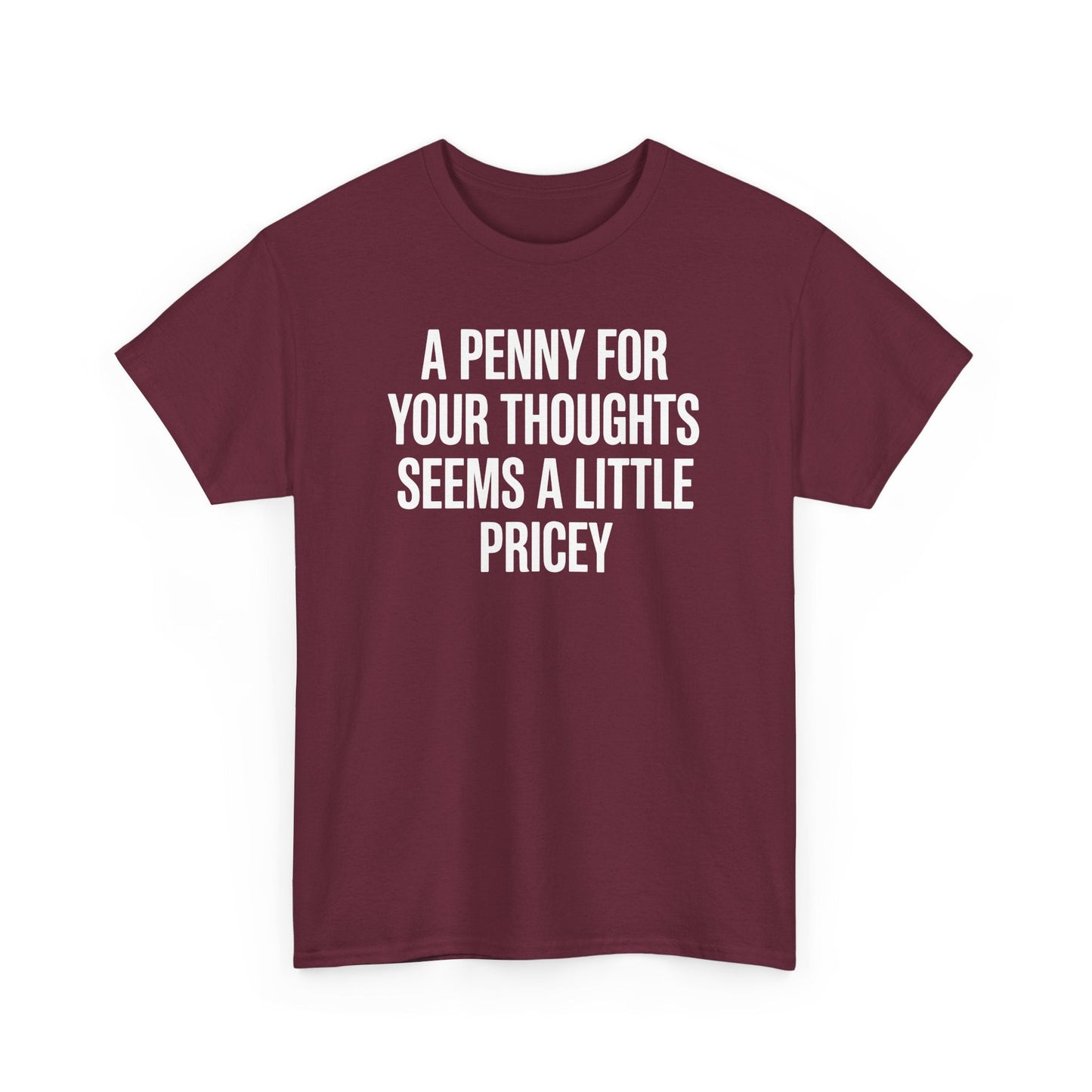 Funny Penny For Your Thoughts Sarcastic Joke T-Shirt