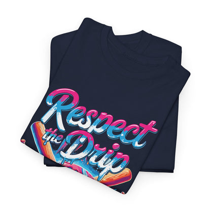 Baseball Drip For Boys Ice Cream Respect The Drip Baseball T-Shirt