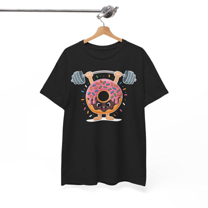 Funny Weightlifing Fitness Workout Gym Donut Lover T-Shirt