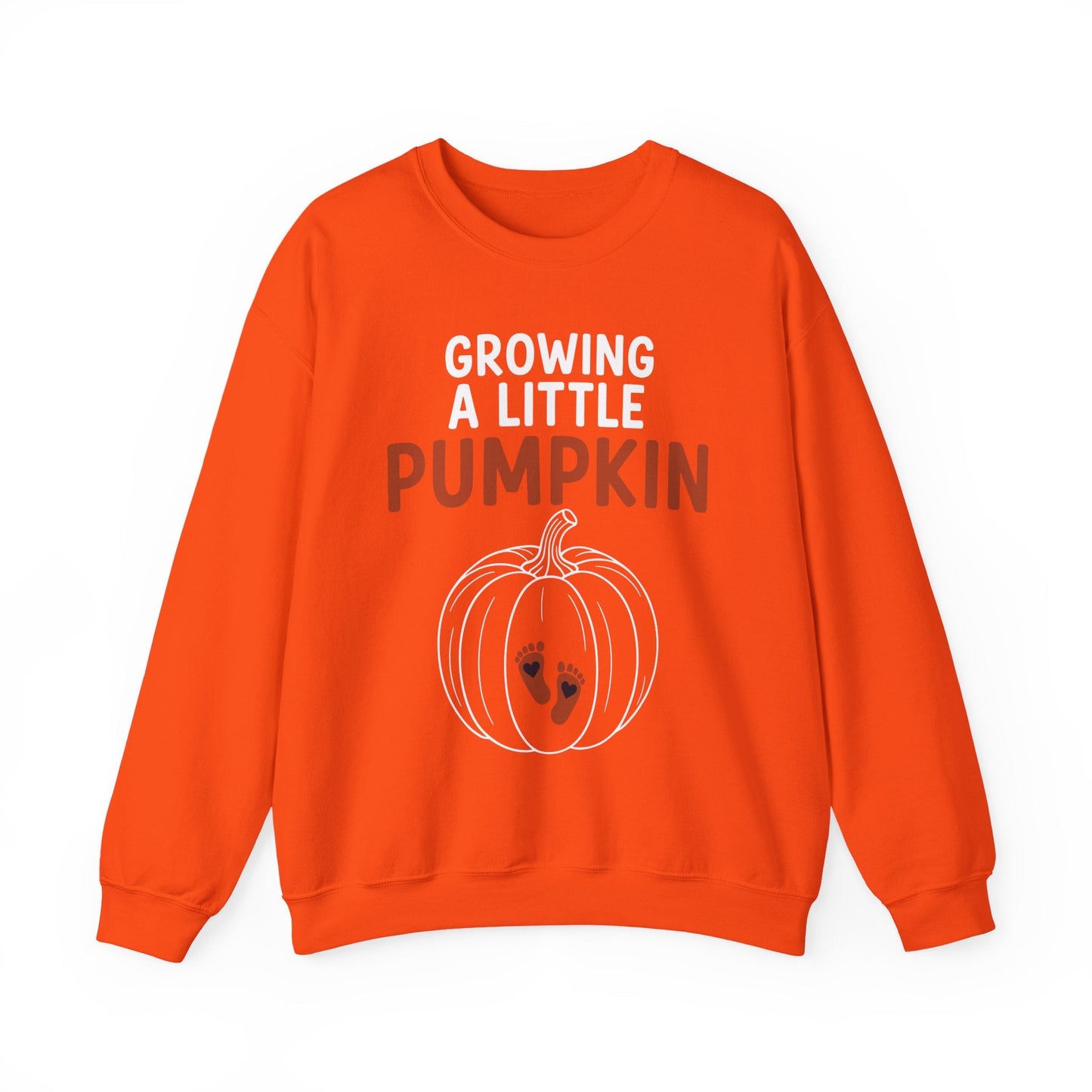 Growing A Little Pumpkin Fall Thanksgiving Baby Bump Wife Sweatshirt