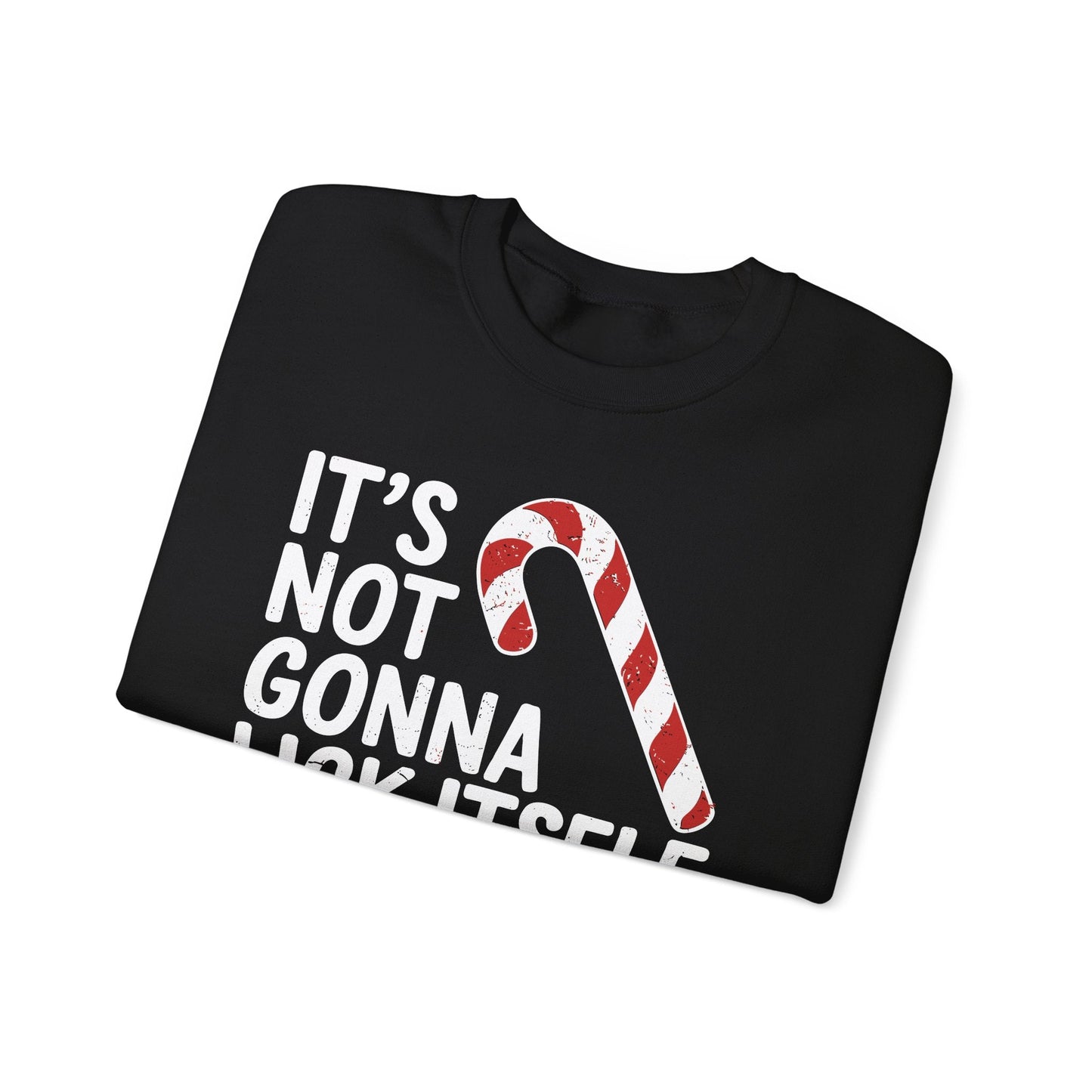 Funny Candy Cane Lick Itself Adult Christmas in July Gift Sweatshirt