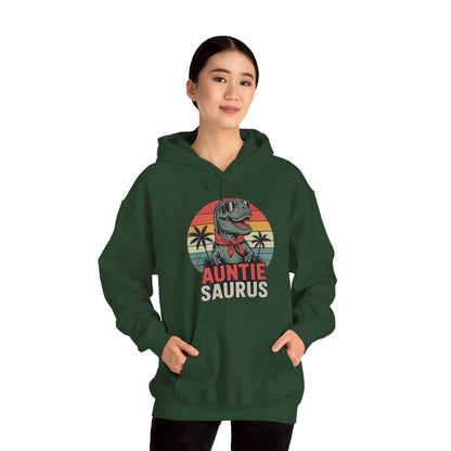 Auntiesaurus T Rex Dinosaur Auntie Saurus Family Matching Hoodie
