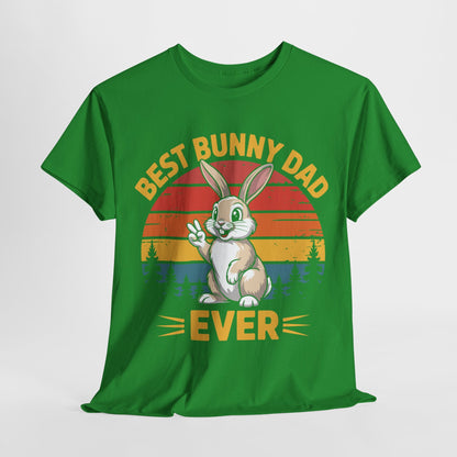 Best Bunny Dad Ever Funny Rabbit Lover Dad Gift T-Shirt for Pet Owners