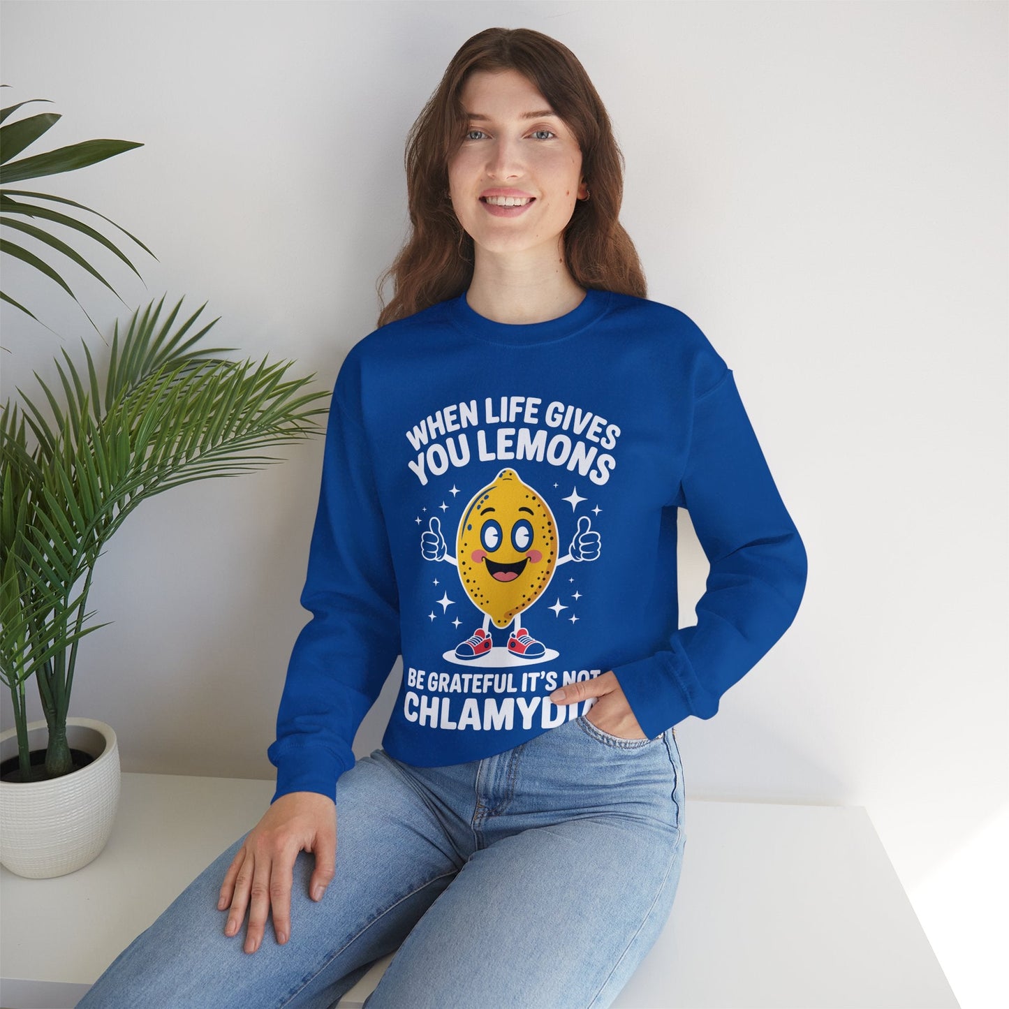 Lemons and Chlamydia Absurd Offensive Meme Sarcastic Edgy Sweatshirt