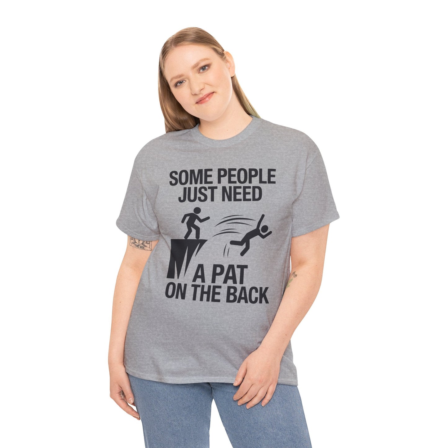 Funny Pat On The Back Adult Sarcastic Design T-Shirt