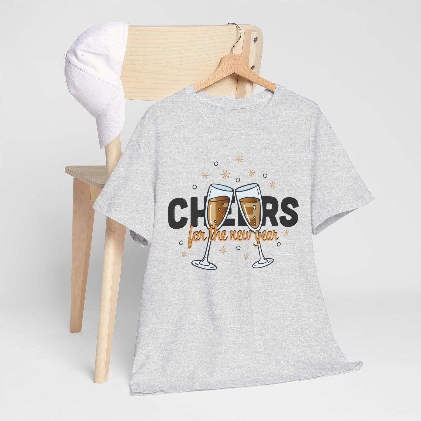 Happy New Year Cheers T-Shirt Festive New Year’s Eve Party Tee for Men and Women