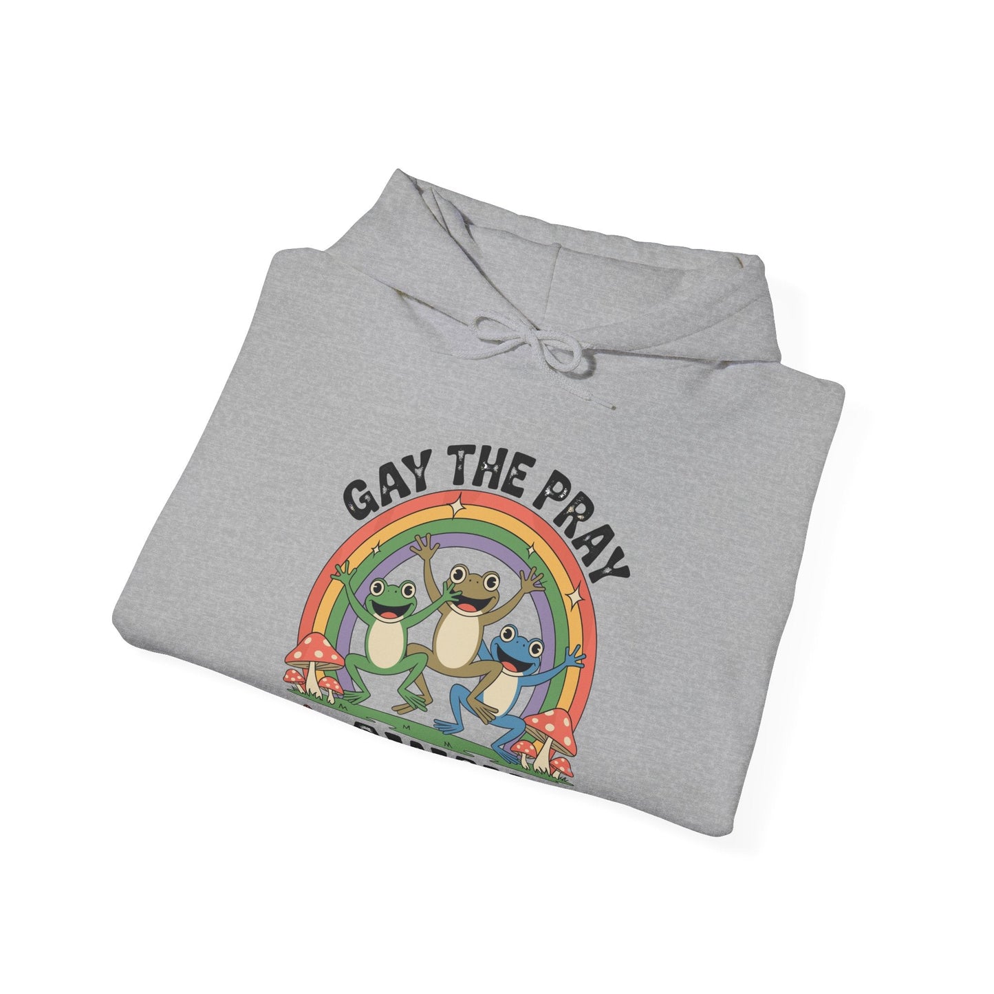 Gay The Pray Away Rainbow LGBT Pride Funny Meme Frogs Hoodie